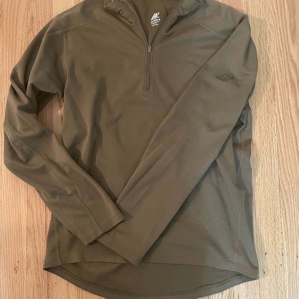 Brown Techwick 1/4 Zip